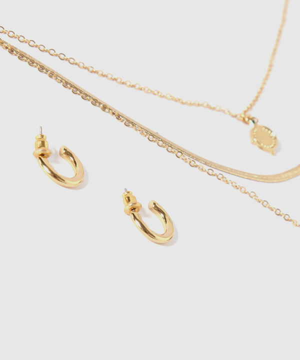 Set de Collares y Aretes en Tonos 