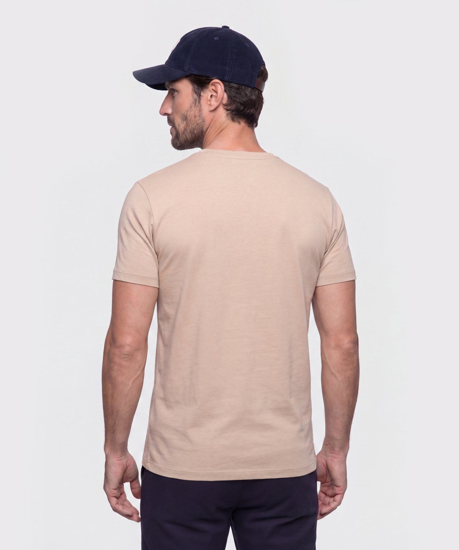 Camiseta B&aacute;sica Cuello Redondo Hombre