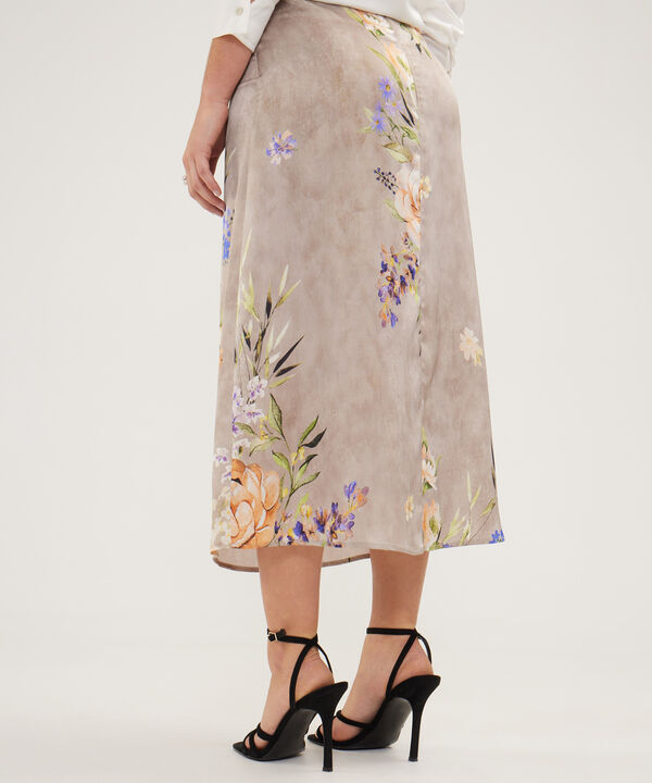 Falda Estampada Midi