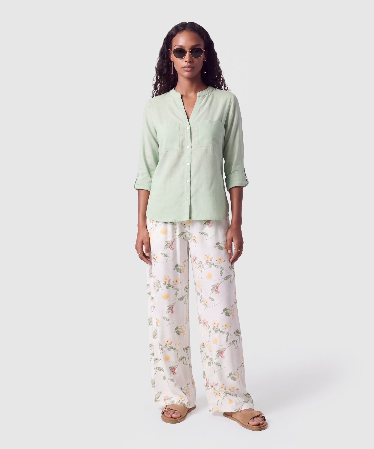 Blusa Manga Ajustable Para Mujer