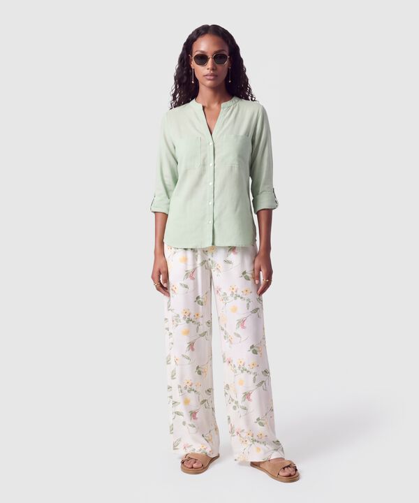 Blusa Manga Ajustable Para Mujer