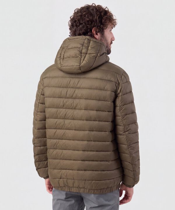Chaqueta Acolchada Con Capota Hombre