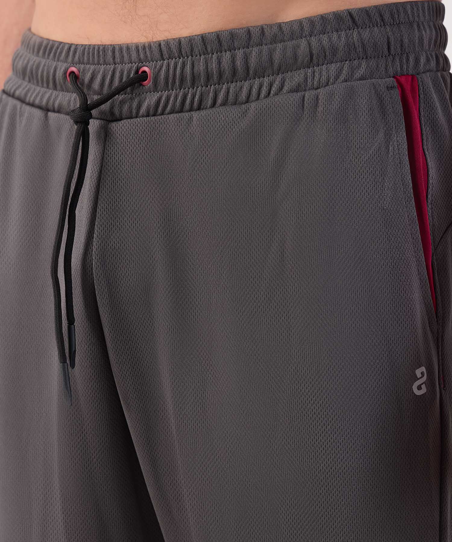 Pantalon Punto Con Cortes En Contraste