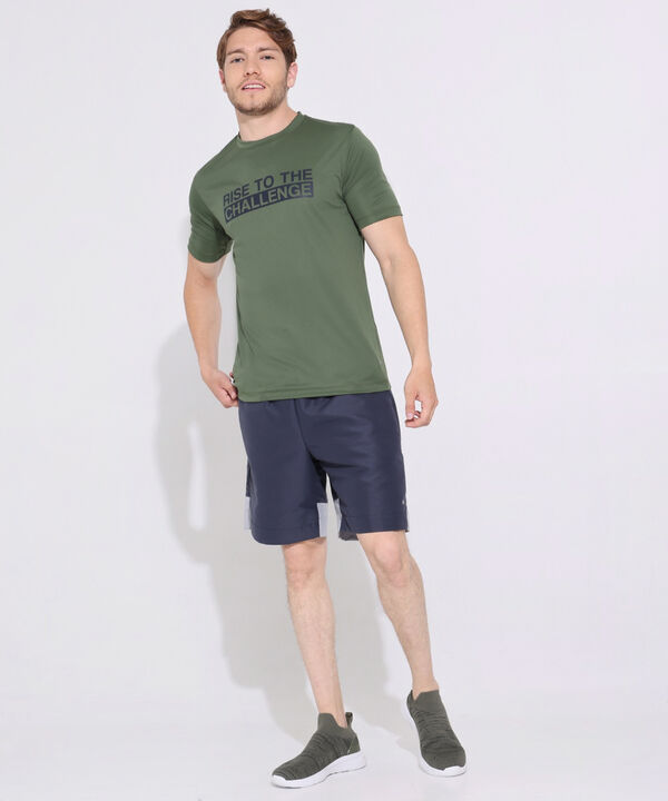 Camiseta Para Hombre, Cuello Redondo, Manga Corta Con Estampado
