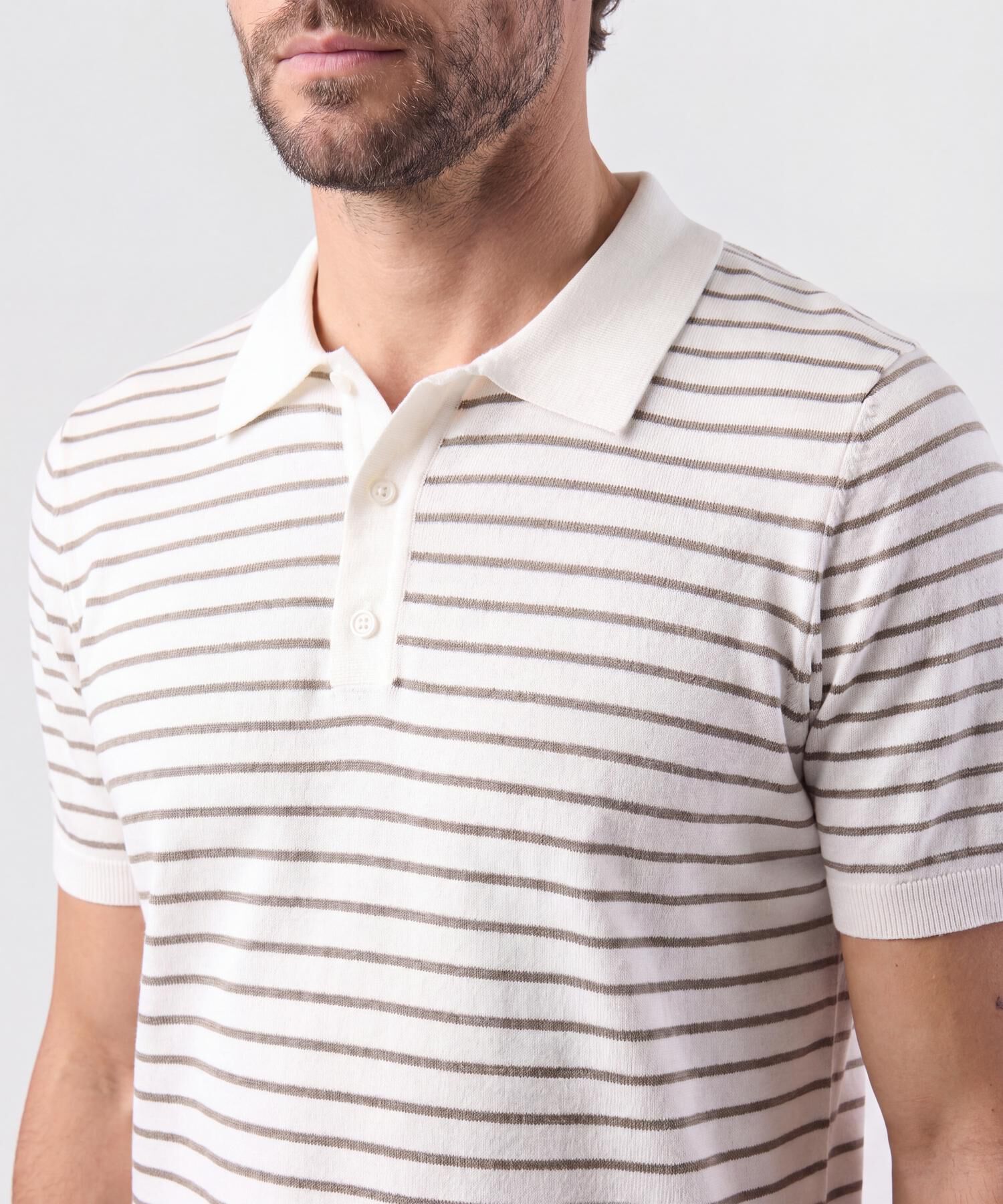 Polo Tejida Para Hombre