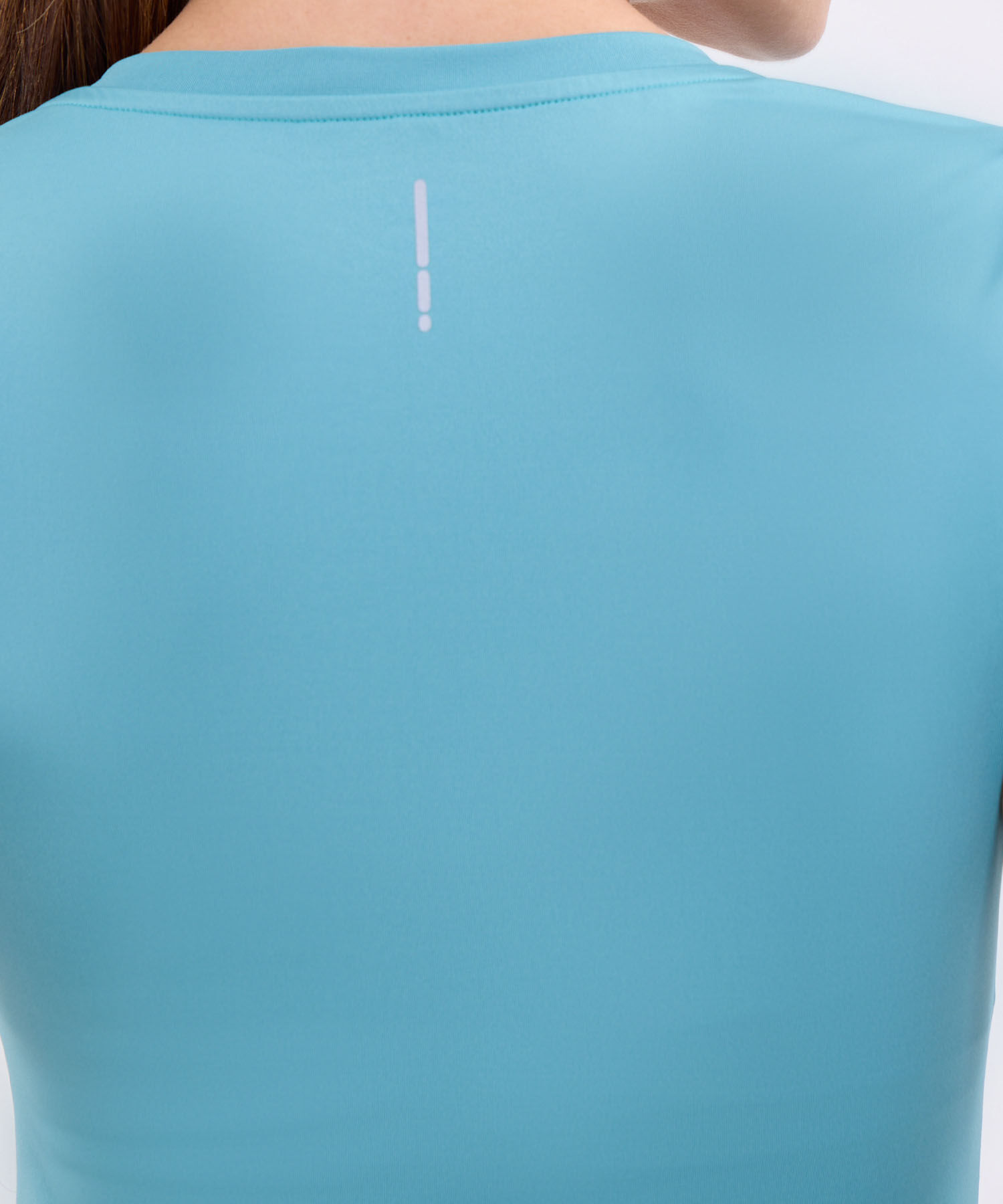 Camiseta manga corta unicolor para mujer