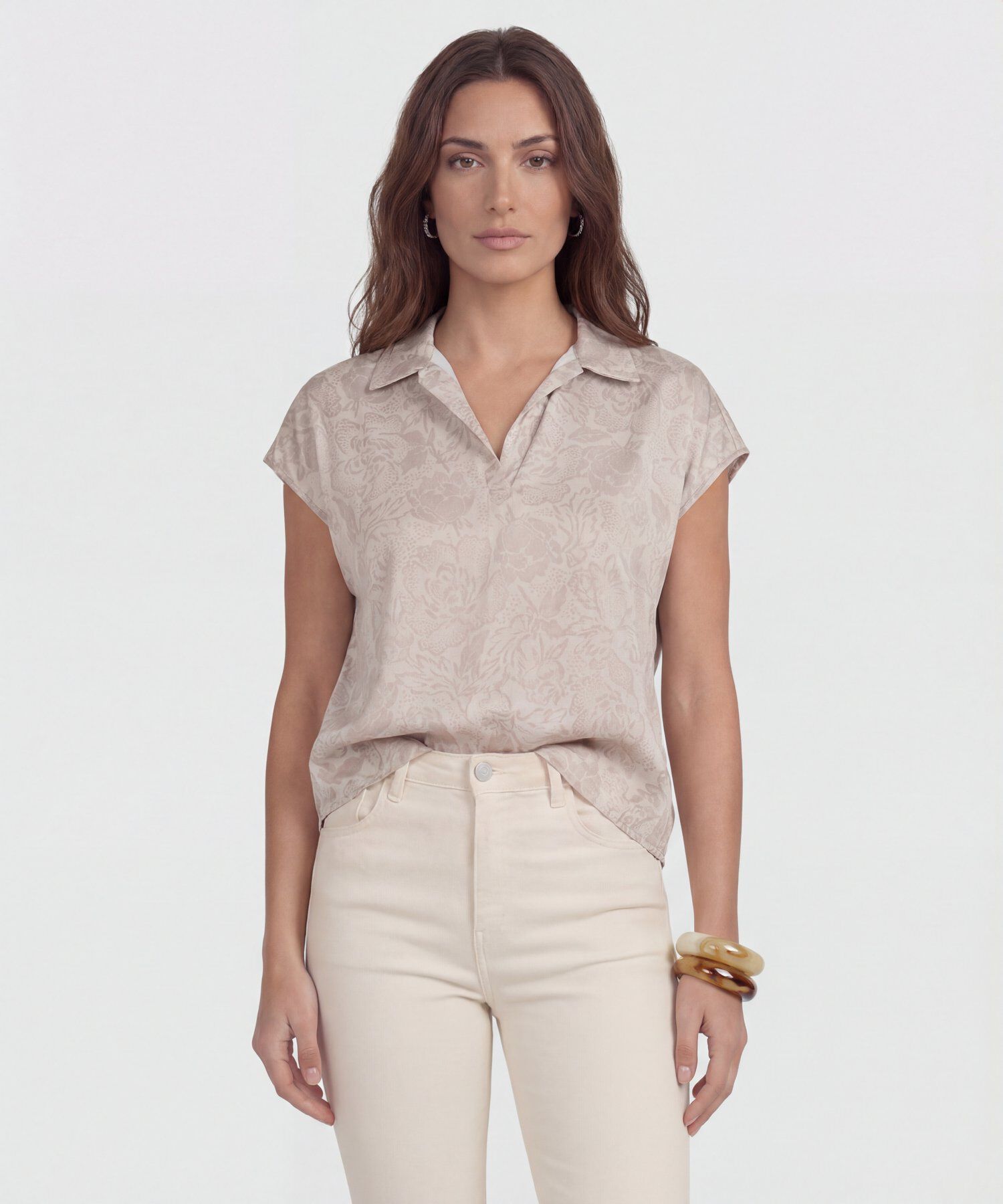 Blusa Manga Corta Estampada 