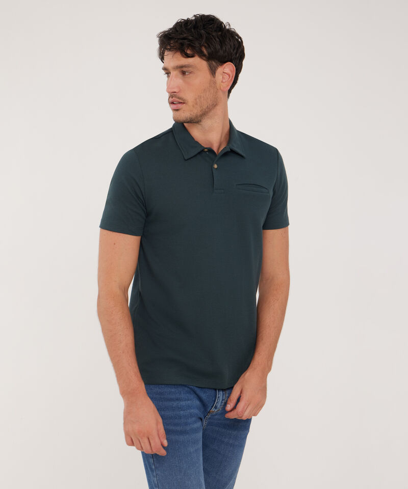 Polo Unicolor Cuello Maquina