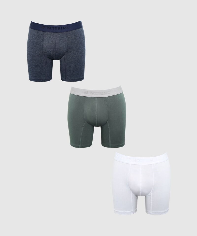 Pack X3 Boxer Para Hombre En Lycra-Algod&oacute;n