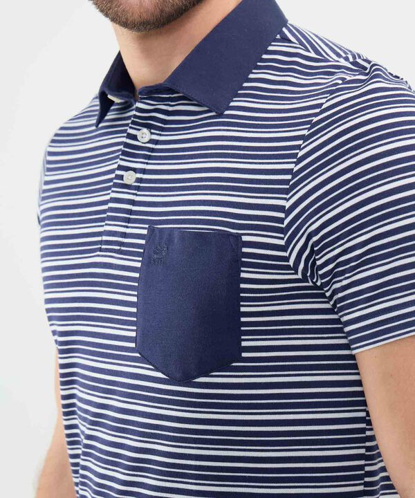 Polo Cuello Duro con Franjas image number null