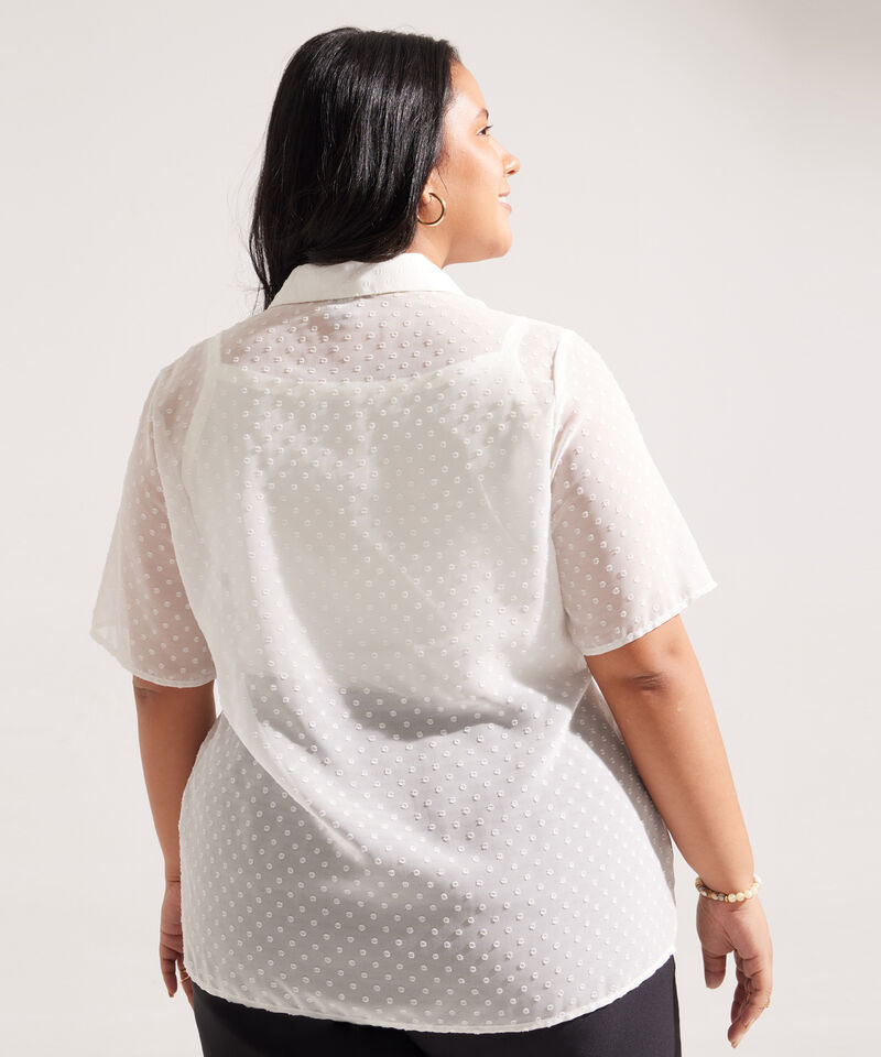 Camisa Manga Corta Texturizada