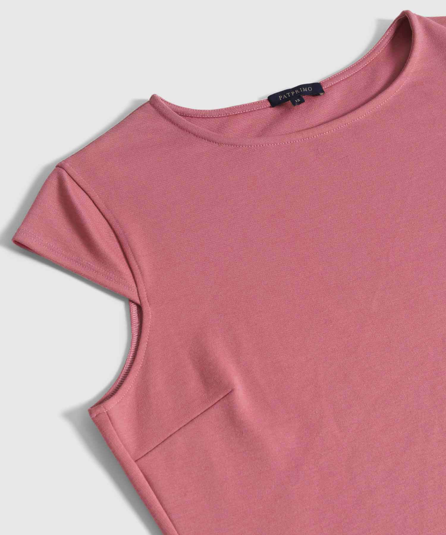 Vestido Ajustado De Manga Corta Mujer