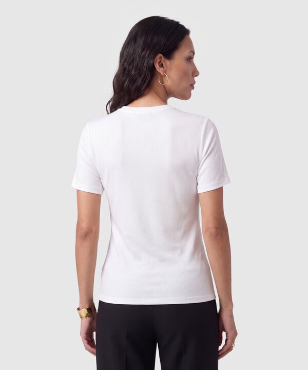 Camiseta Con Apliques Para Mujer