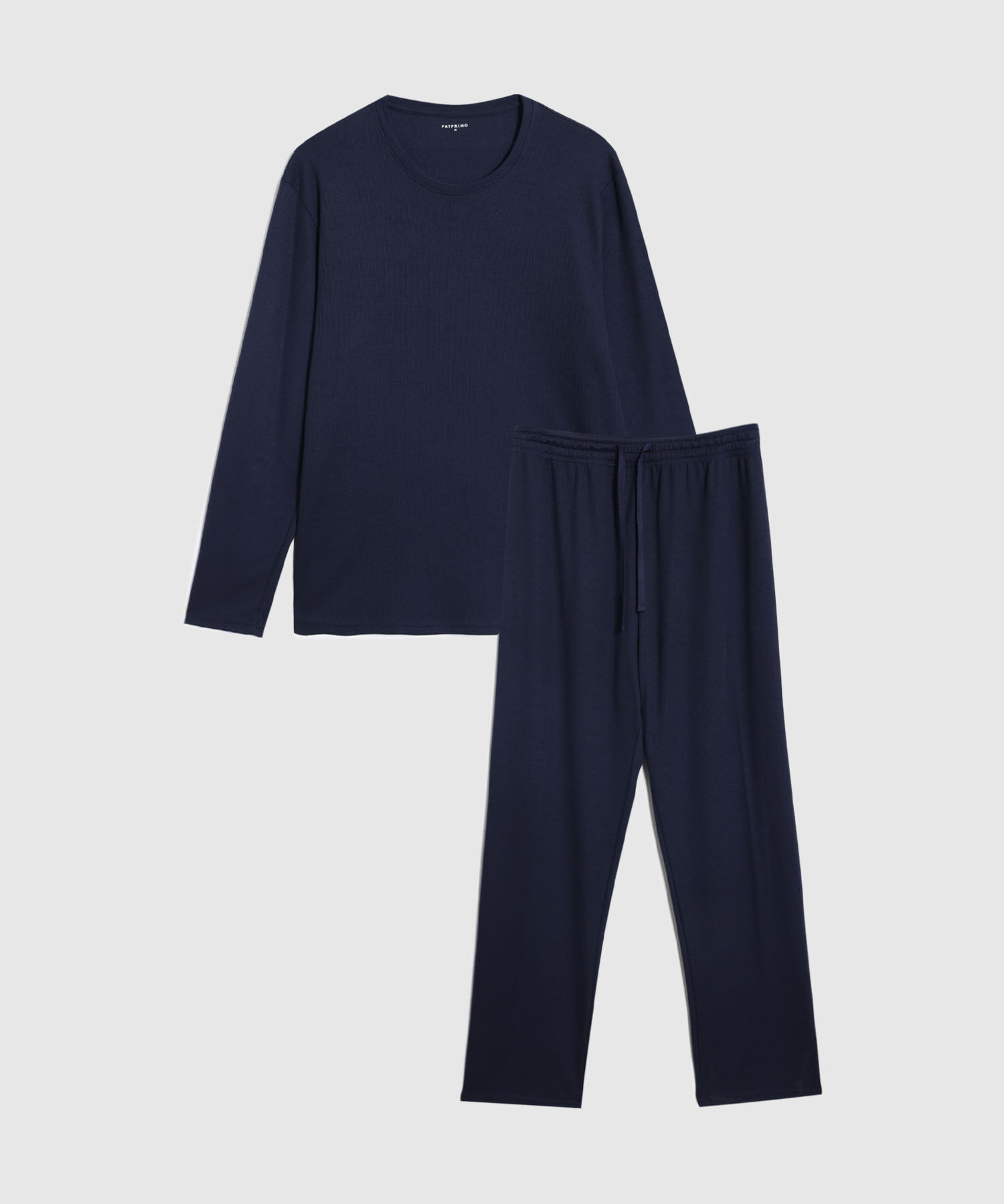 Pijama De Dos Piezas Con Camiseta Manga Larga Y Pantal&oacute;n