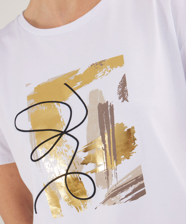 Camiseta Manga Corta Corrida Con Screen En Frente