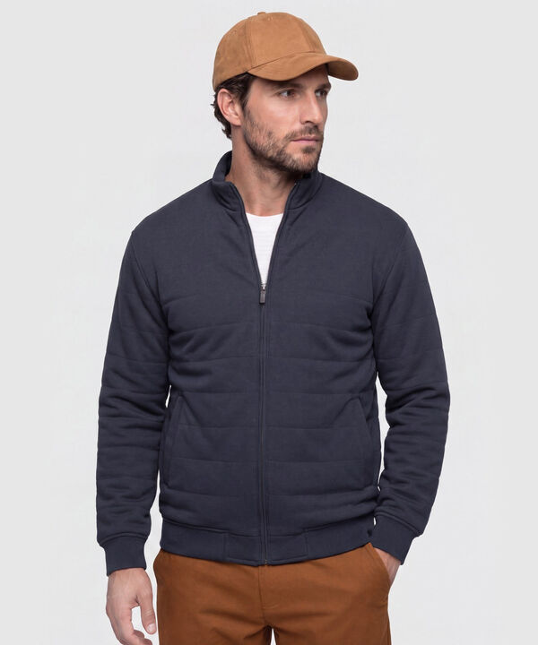 Chaqueta unicolor Acolchada para Hombre