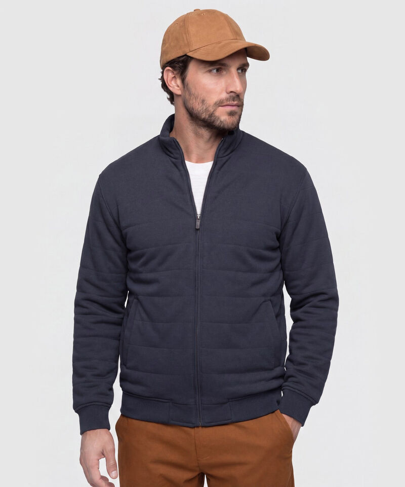 Chaqueta unicolor Acolchada para Hombre