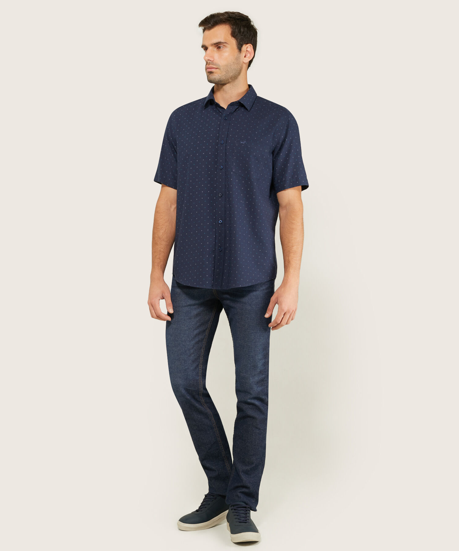 Camisa Manga Corta Estampada