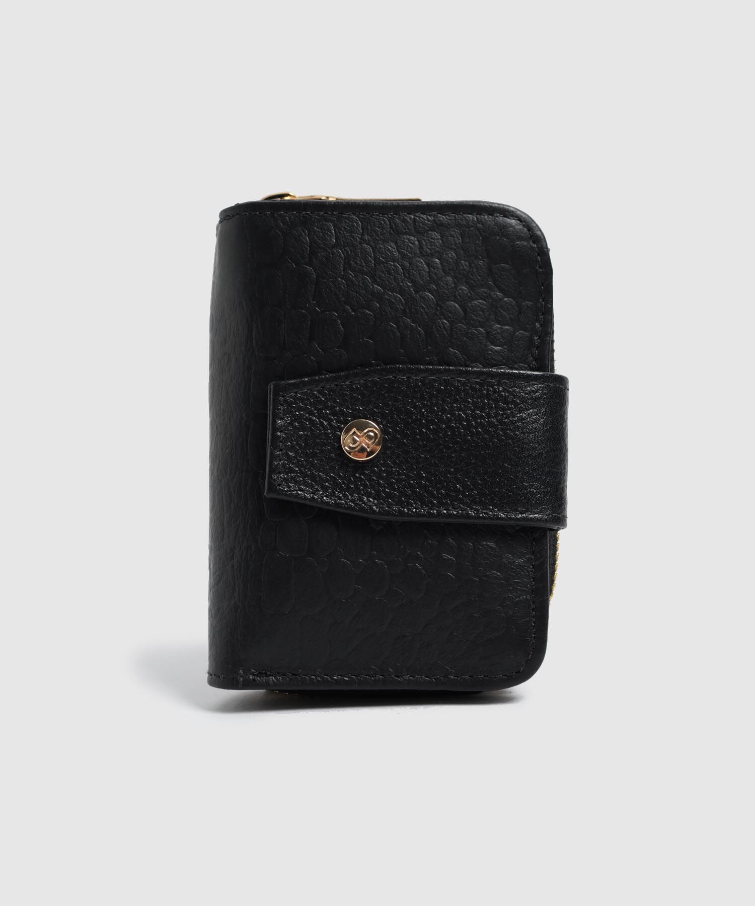 Billetera Plegable Con Cierre Para Mujer
