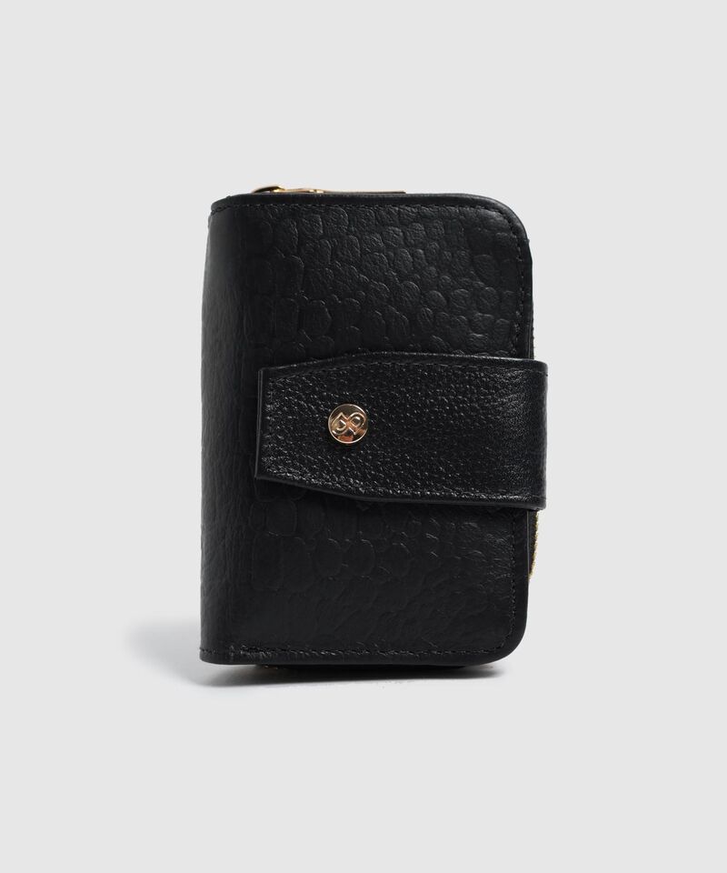 Billetera Plegable Con Cierre Para Mujer