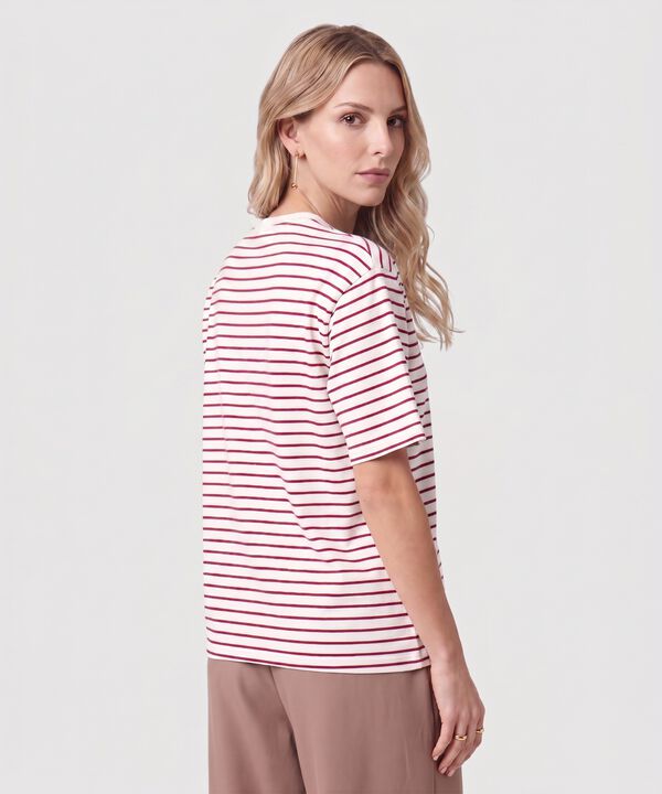 Camiseta Estampada De Manga Corta Para Mujer