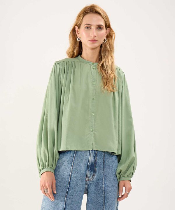 Blusa Cuello Mao image number null