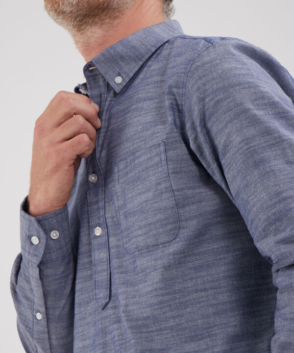 Camisa Manga Larga Con Media Pechera