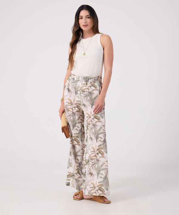 Pantalon Estampado Fluido  image number null
