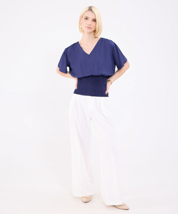 Blusa Unicolor Para Mujer image number null