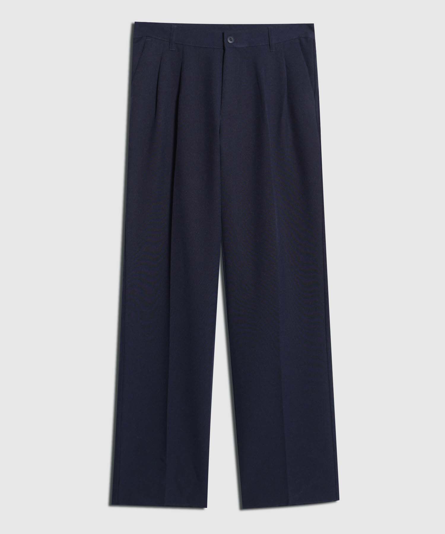 Pantalón Clásico Niño Con Prenses Unicolor
