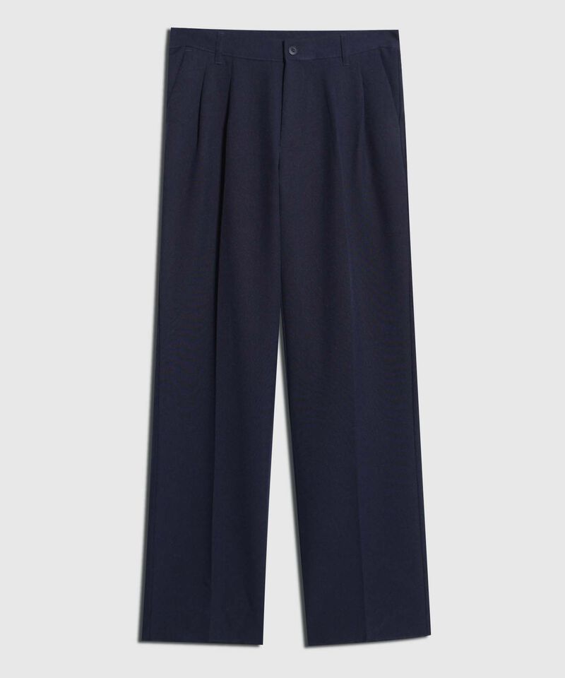 Pantalón Clásico Niño Con Prenses Unicolor
