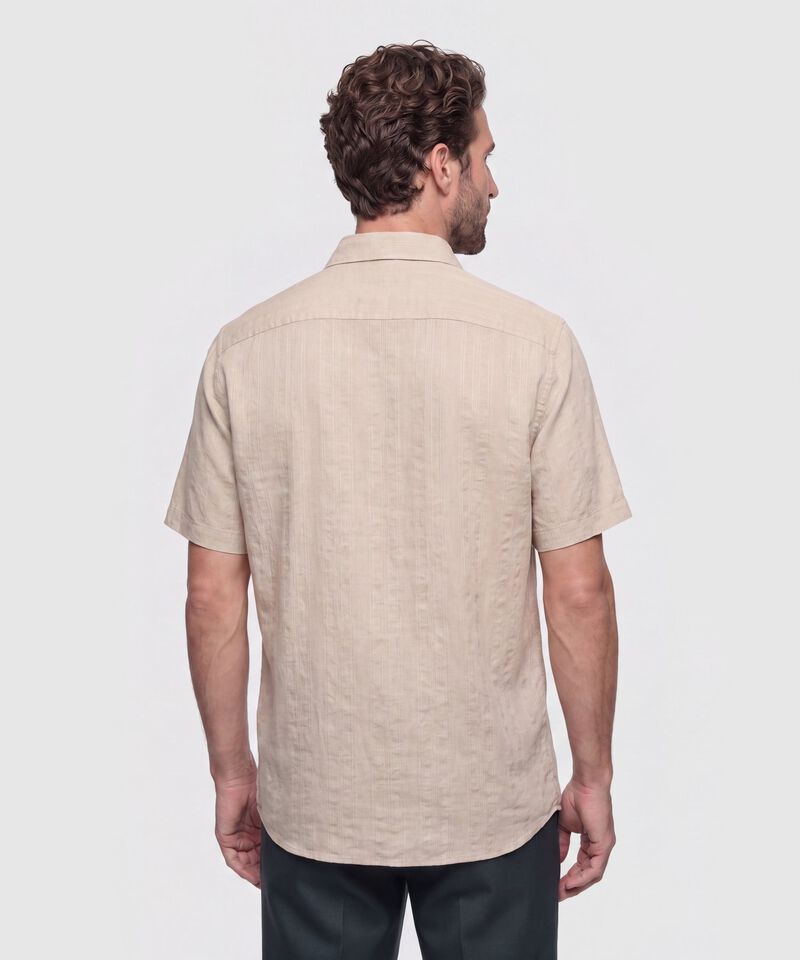 Camisa Manga Corta Texturizada para Hombre