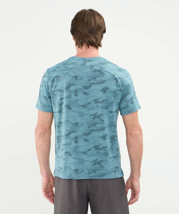 Camiseta Manga Corta Unicolor Texturizada