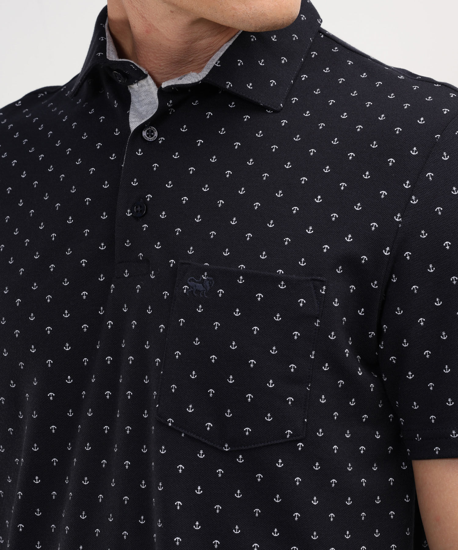 Polo Cuello Maquina Estampada