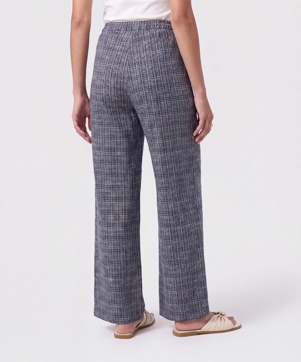 Pantal&oacute;n De Bota Ancha Con Cord&oacute;n Para Mujer