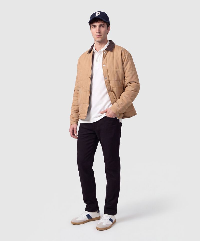Polo Manga Corta Con Detalles En Contrastes Hombre