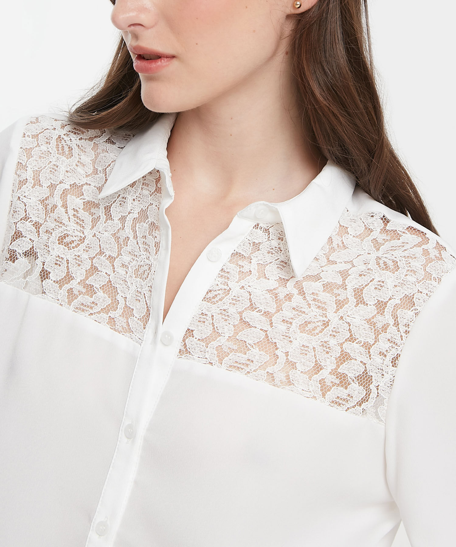 Camisas de blonda manga larga discount