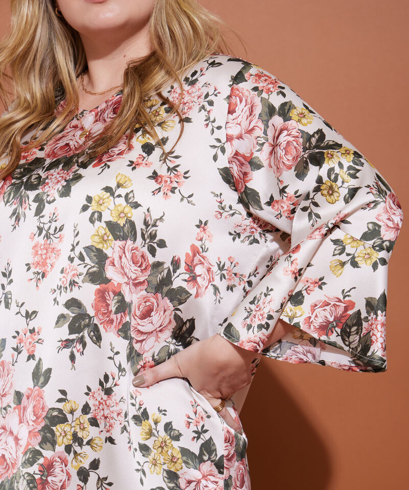 Blusa Manga 3/4 Unicolor