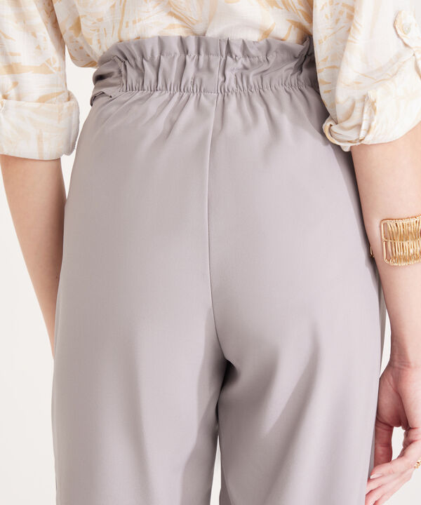 Pantalón Paper Bag Con Cinturón En La Misma Tela