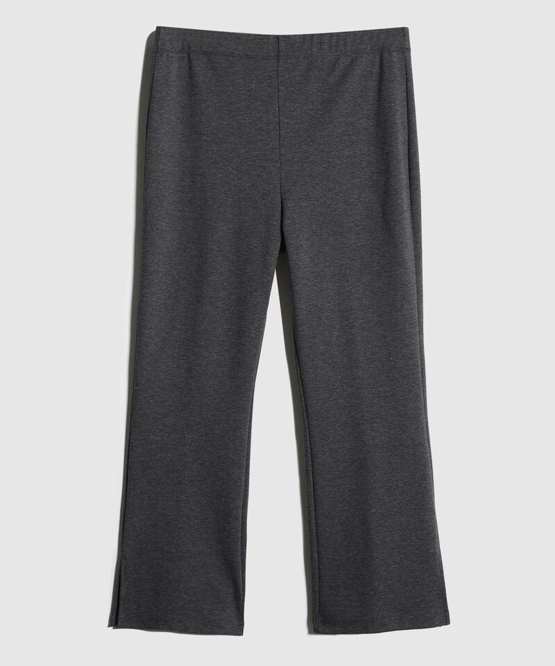 Leggins Unicolor,,Bota Recta Con Abertura En Costados