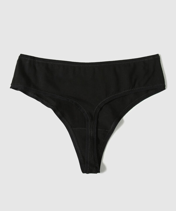 Panty Tanga Brasilera En Algodón image number null