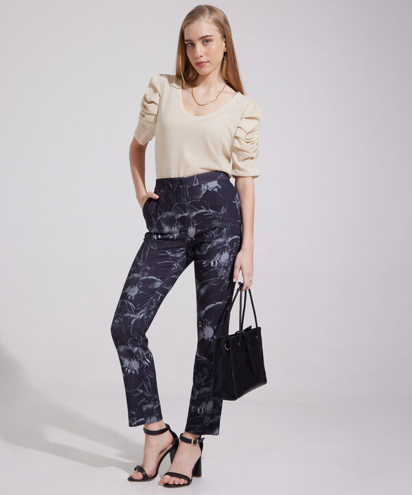 Pantalón Clásico Estampado
