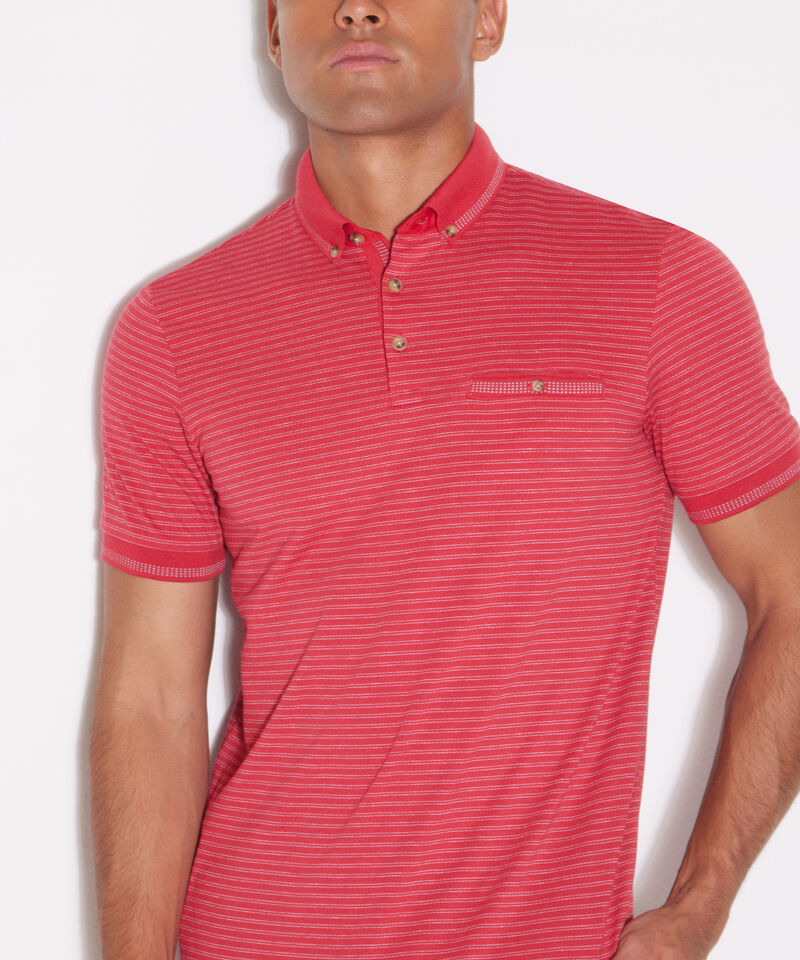 Polo Cuello Tejido Con Pechera Tejida