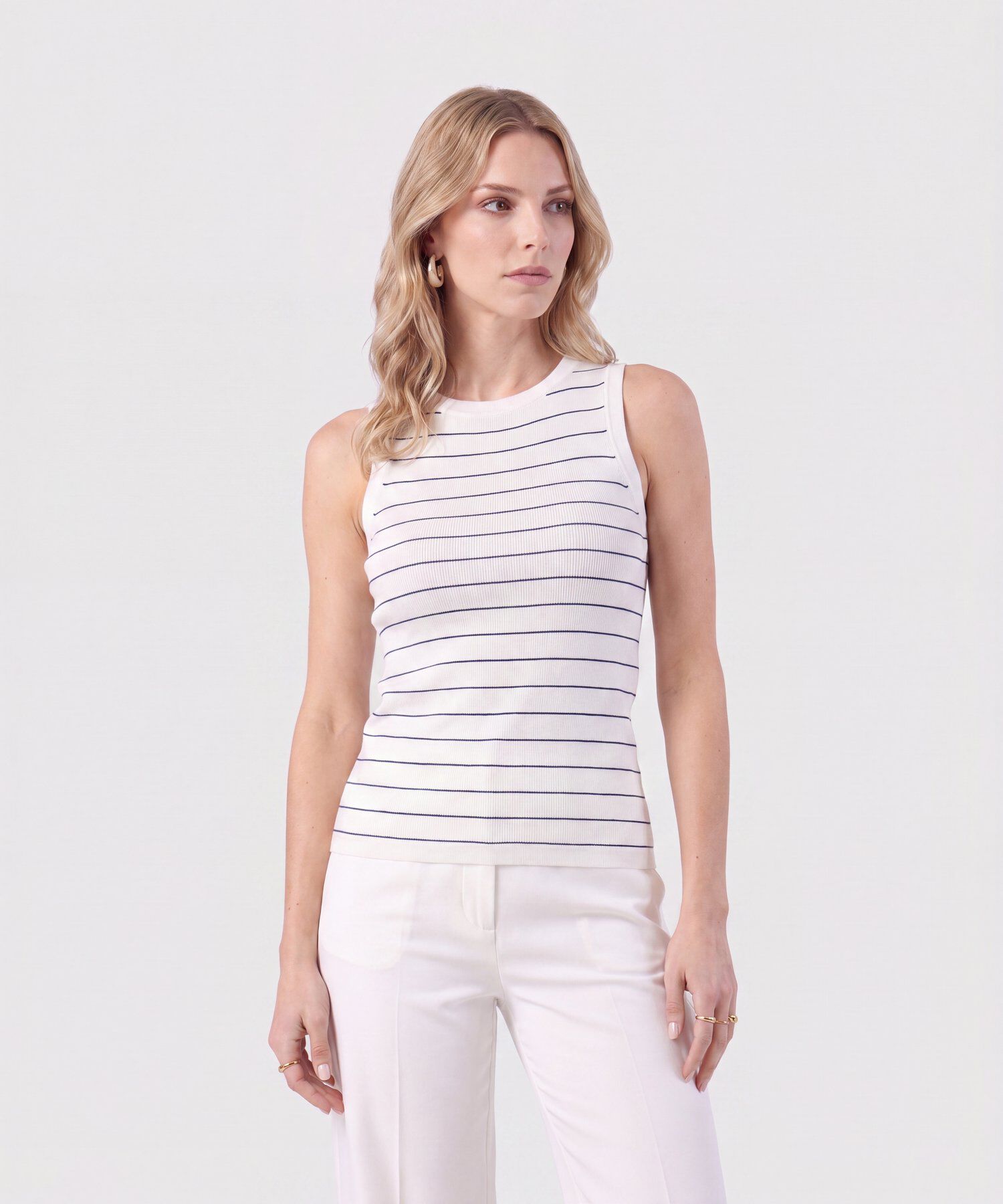 Camiseta Esqueleto En Rib Para Mujer