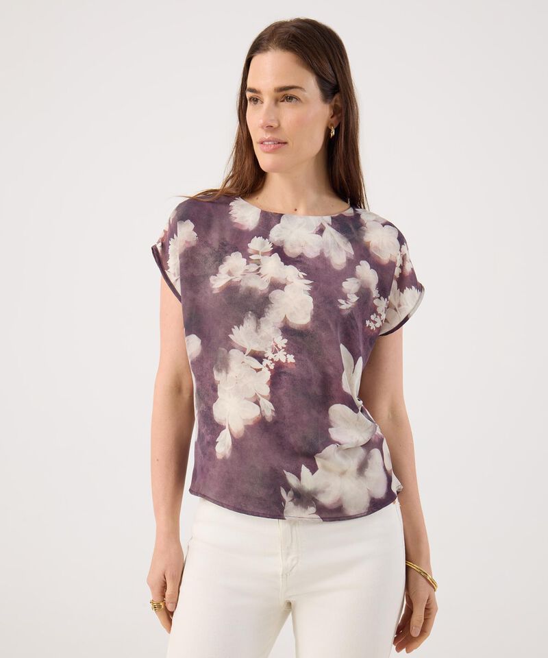 Blusa Manga Corta Estampada