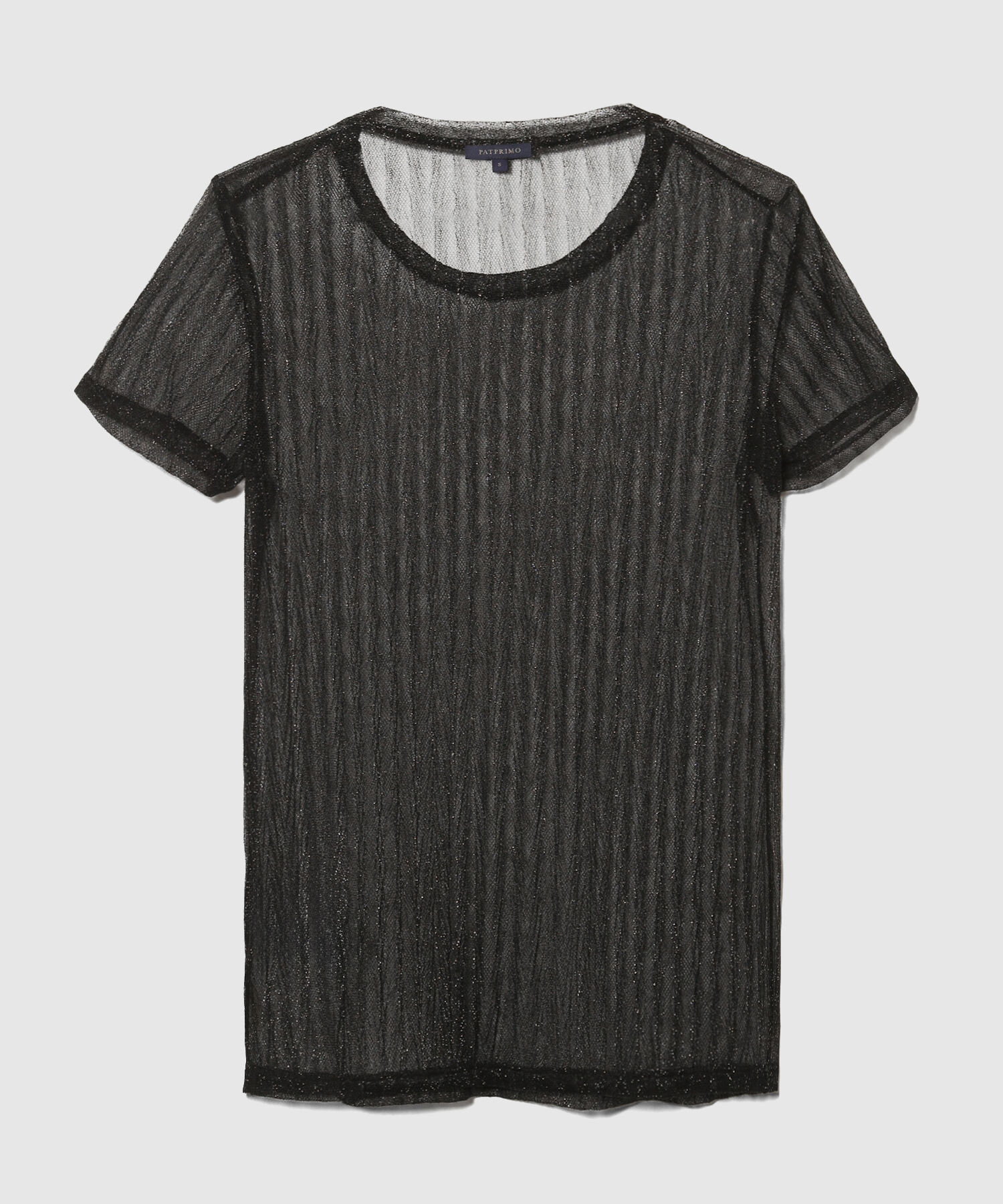 Camiseta Cuello Redondo Manga Corta Con Top Interno