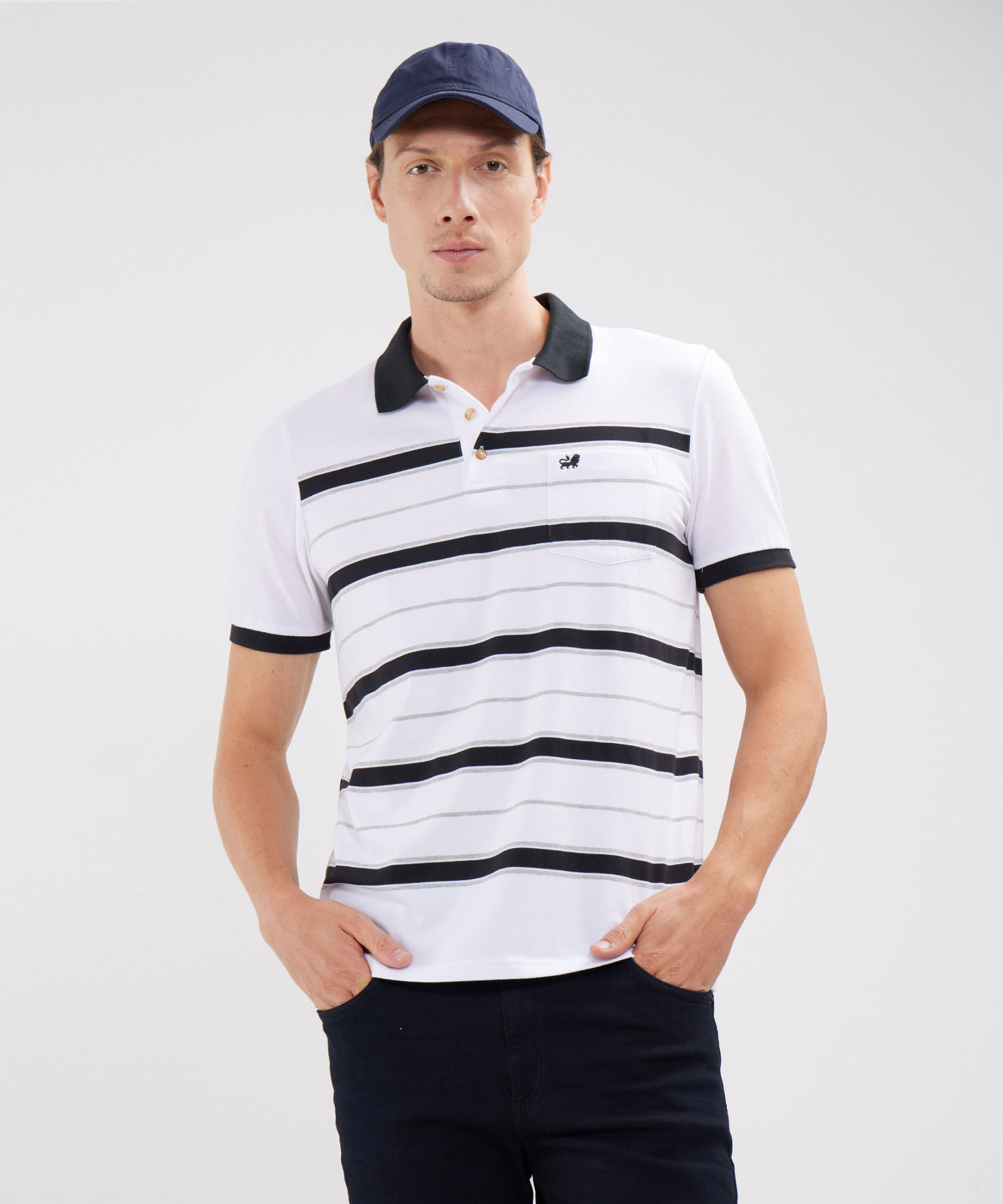 Polo Con Franjas