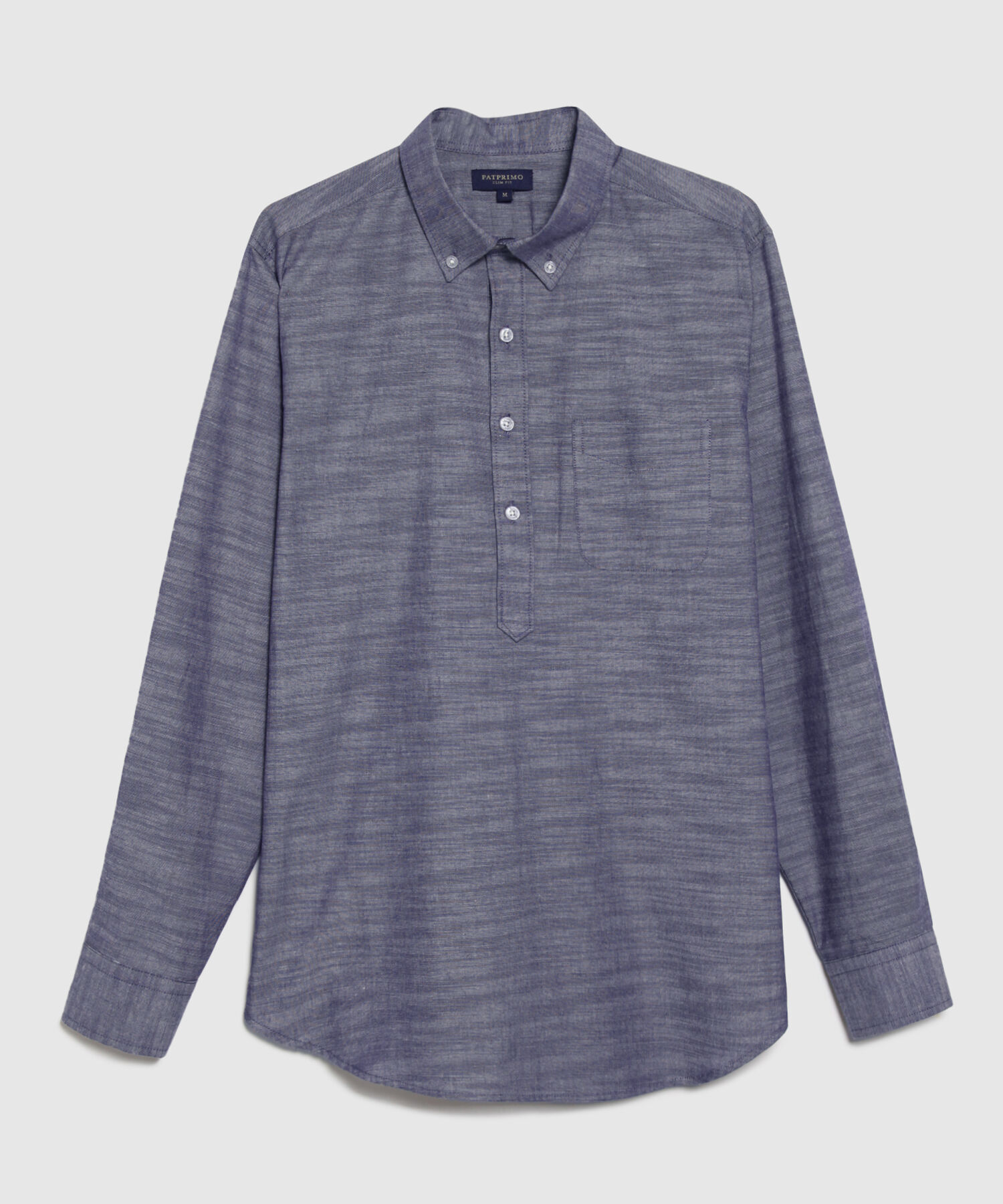 Camisa Manga Larga Con Media Pechera