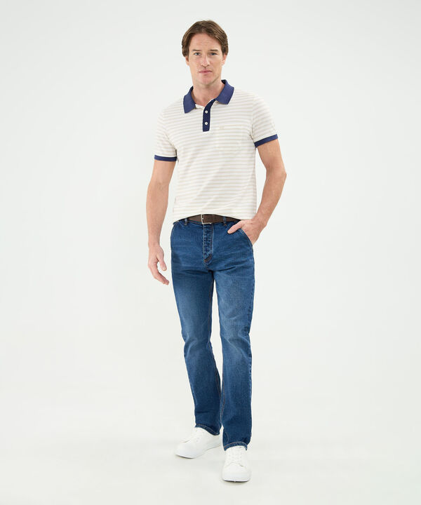 Polo Cuello Tejido Manga Corta Preteñido image number null