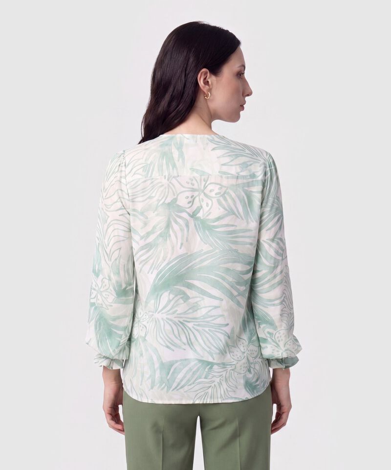 Blusa con Cuello de Amarre para Mujer